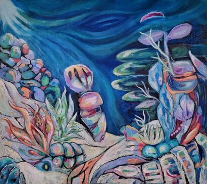 Carried by the Tides - a Paint Artowrk by Pearl Brunings